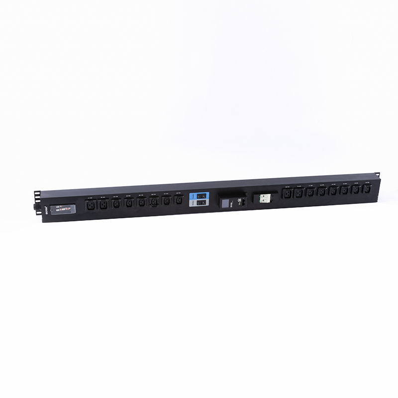 16 خروجی IEC C13 IEC C19 سگک سوکت قابل قفل مجهز به 2.5U Hot Swappable Protection Surge Protical Modbus-RTU RS485 Rack PDU metered