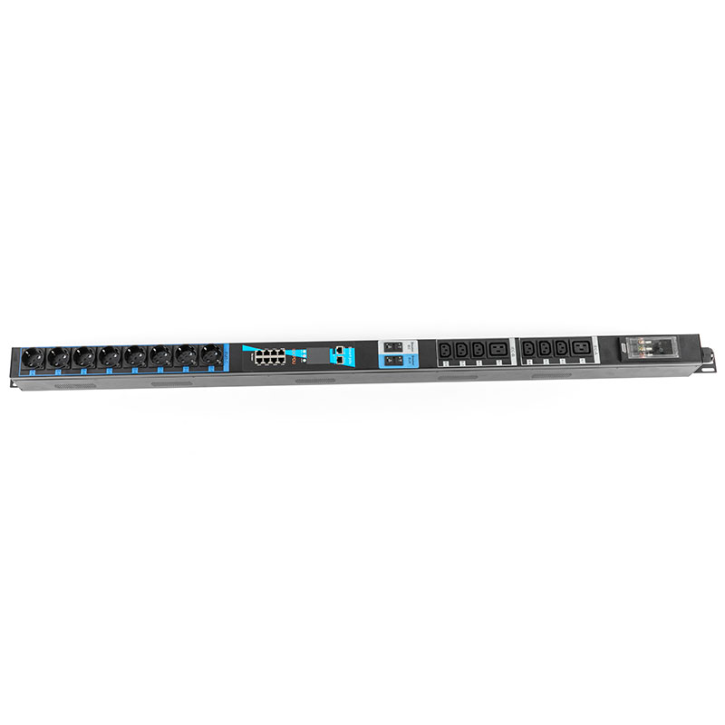 مدار مغناطیسی هیدرولیک 16 خروجی عمودی سنسور TCP/IP eco Smart Rack Pdu