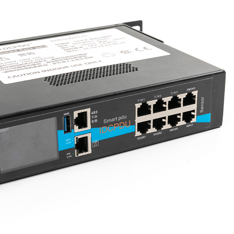 سنسور 8 خروجی افقی TCP/IP بریکر eco Smart Rack Pdu 1U